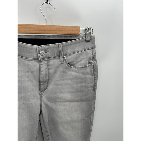 Chico's Grey Wash Stretch Band Slim Cotton Blend Jeans Women's Size 0R (4) - Picture 4 of 8